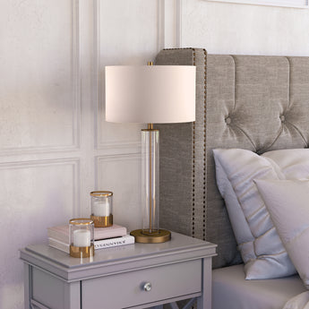 Harlow 29" Tall Table Lamp with Fabric Shade