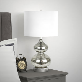 Katrina 23.5" Tall Table Lamp with Fabric Shade