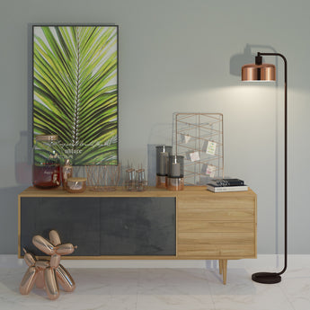 Cadmus 57" Tall Floor Lamp with Metal Shade