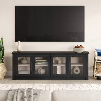 Thornwell TV Stand for TV's up to 78" with Glass Doors