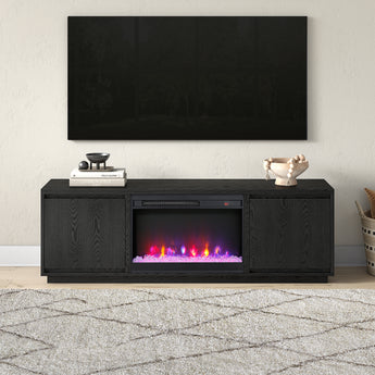 Presque TV Stand with 26" Crystal Fireplace for TV's up to 75"