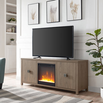 Juniper TV Stand with Crystal Fireplace for TV's up to 65"