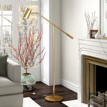 Willis Pharmacy Floor Lamp with Metal Shade