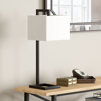 Grayson 26" Tall Table Lamp with Fabric Shade