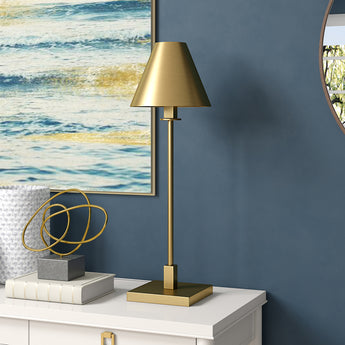 Clement 28" Tall Table Lamp with Metal Shade