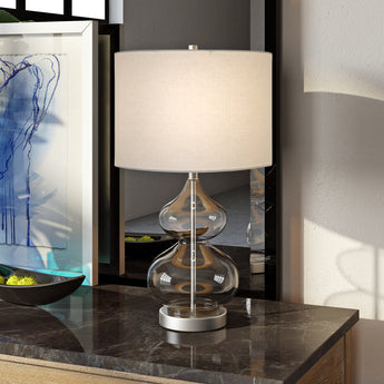 Katrina 23.5" Tall Table Lamp with Fabric Shade