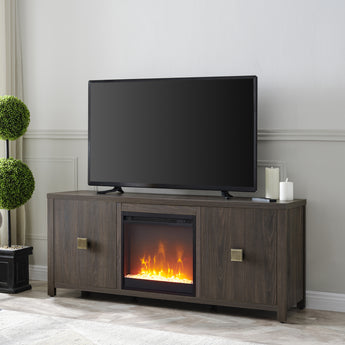 Juniper TV Stand with Crystal Fireplace for TV's up to 65"