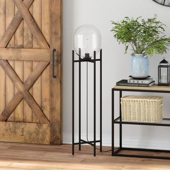 Edison 55" Tall Floor Lamp with Glass Shade