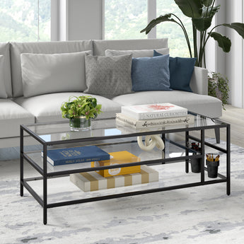 Winthrop 46'' Wide Coffee Table with Glass Top