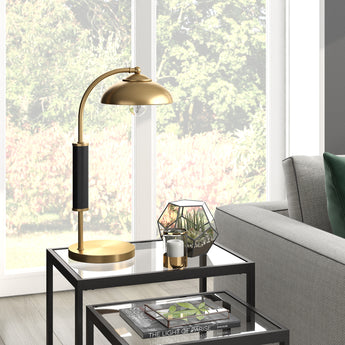 Denton 24" Tall Two-Tone Table Lamp with Metal Shade