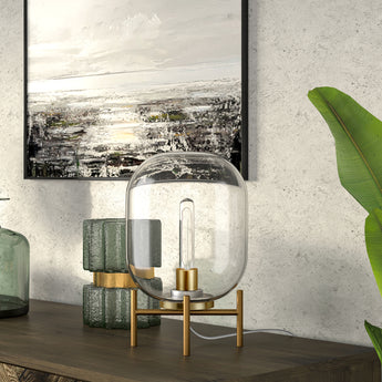 Edison 15.38" Tall Table Lamp with Glass Shade