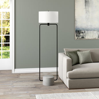 Howland 63" Tall Floor Lamp with Fabric Shade