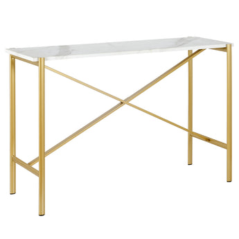 Braxton 46'' Wide Console Table with Faux Marble Top