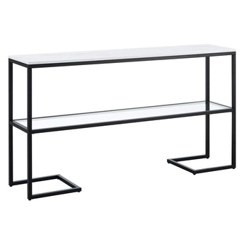 Errol 55'' Wide Console Table with Faux Marble Top