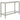 Hera 42'' Wide Console Table with Glass Shelf