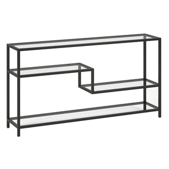 Mathis 55" Wide Console Table with Glass Top