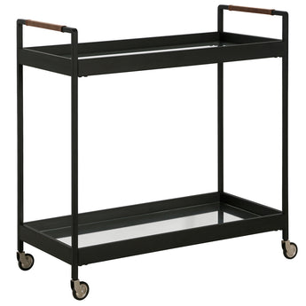 Riyo 33" Wide Rectangular Bar Cart