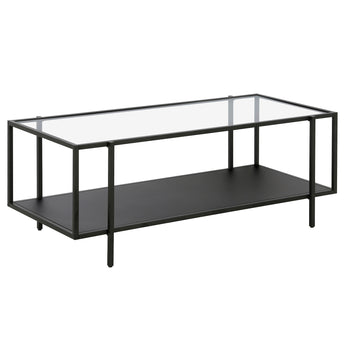 Vireo 45'' Wide Coffee Table with Metal Shelf