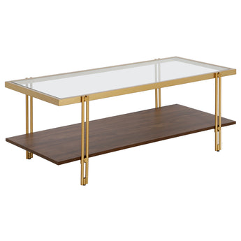 Inez 45'' Wide Coffee Table with MDF Shelf