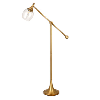 Ranger Boom Arm Floor Lamp with Glass Shade