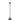 Tatum Globe & Stem Floor Lamp with Glass Shade