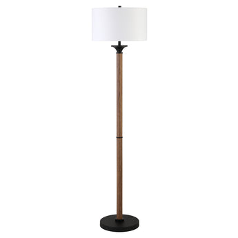 Delaney 66" Tall Floor Lamp with Fabric Shade