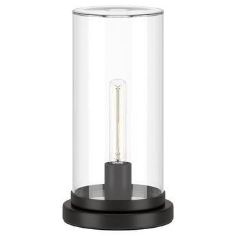 Perabo 13" Tall Uplight Mini Lamp with Glass Shade
