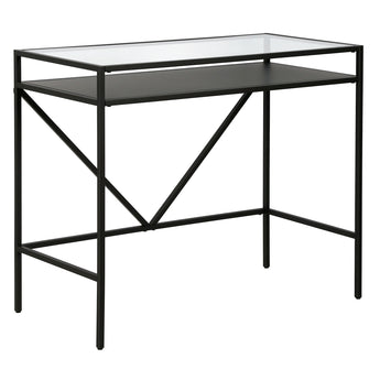 Baird 36'' Wide Desk with Metal Shelf