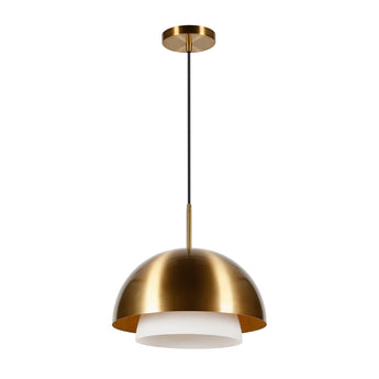 Octavia 15.75" Wide Pendant with Metal/Glass Shade