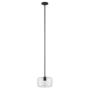 Channing 11" Wide Pendant with Glass Shade