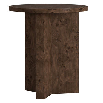 Anders 20" Wide Burled Side Table