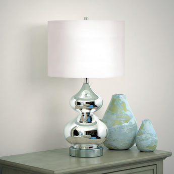Katrina 23.5" Tall Table Lamp with Fabric Shade