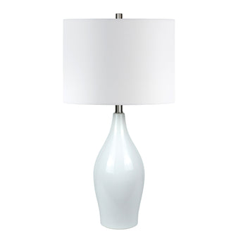 Bella 28.25" Tall Porcelain Table Lamp with Fabric Shade