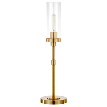 Frieda 26.68" Tall Table Lamp with Glass Shade