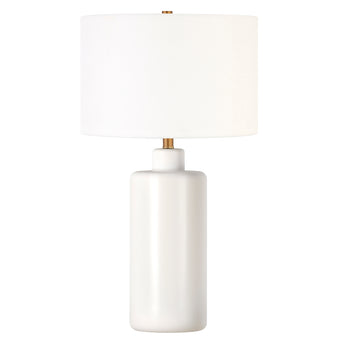 Carlina 25" Tall Ceramic Table Lamp with Fabric Shade