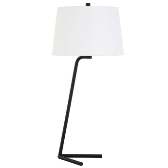 Markos 28.5" Tall Tilted Table Lamp with Fabric Shade