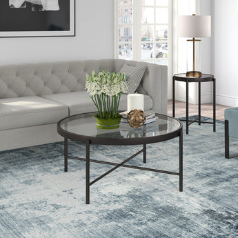 Duxbury 36'' Wide Round Coffee Table