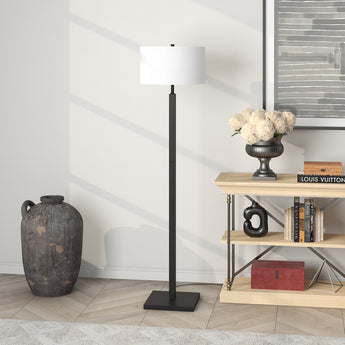 Flaherty 62.32" Tall Floor Lamp with Fabric Shade