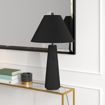 Ingalls 28" Tall Monochrome Table Lamp with Fabric Shade