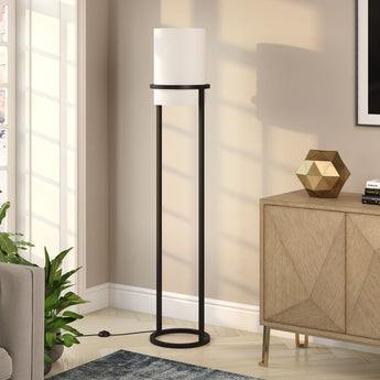 Casimir 62" Tall Floor Lamp with Fabric Shade