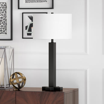 Dunand 27.25" Tall Table Lamp with Fabric Shade