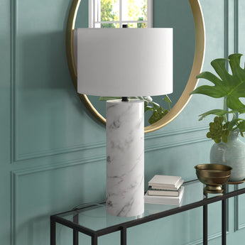 Elise 30" Tall Table Lamp with Fabric Shade