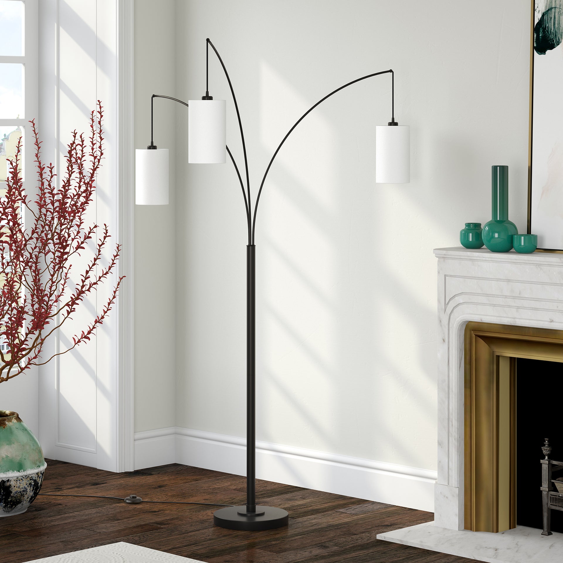Hudson & Canal Aspen 3-Light Floor Lamp
