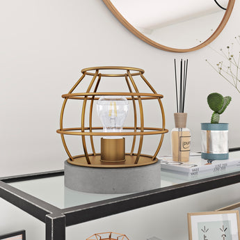 Kennet 9" Tall Concrete Pedestal Table Lamp